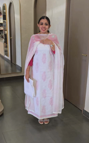 Buy Premium Kota with Chiffon Dupatta | Priya Btq | 100%Qlty