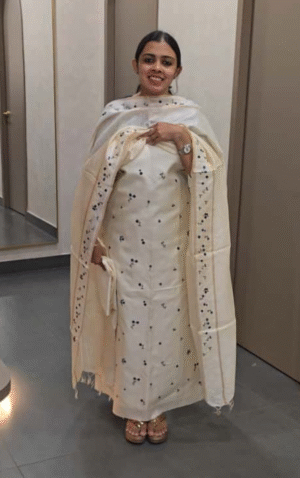 Buy Pure Tussar Silk Salwarsuit | Priyabtq | 100%Qlty